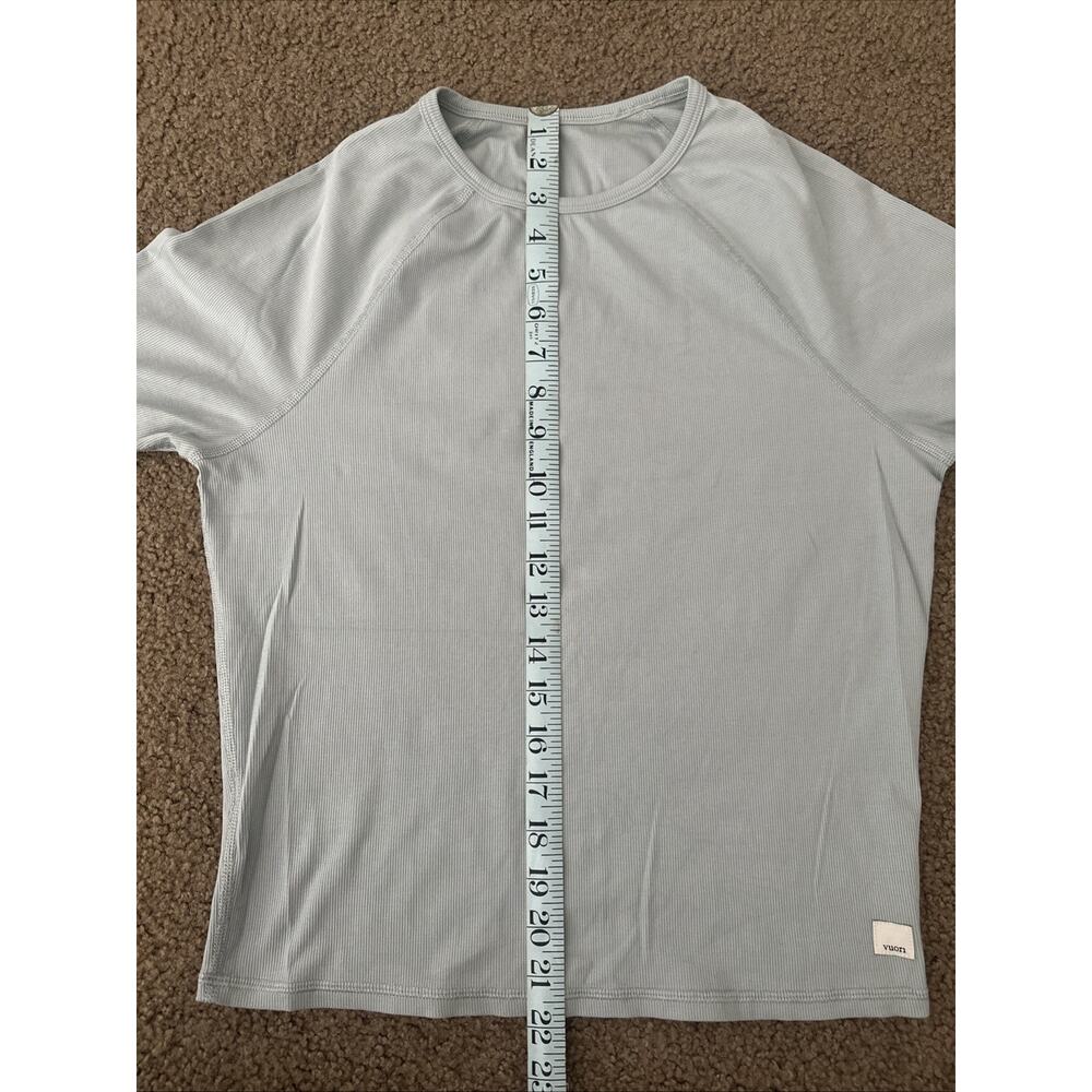 Vuori Women's Long Sleeve Pose Crew Blue Haze Ribbed Active Top VW1268 Small - Picture 5 of 6